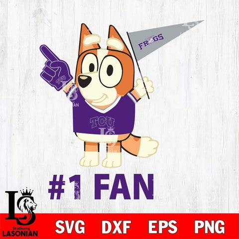 TCU Horned Frogs Bingo 1# Fan Svg Eps Dxf Png File,NCAA Svg Files,Bluey svg ,Digital Download ,Instant Download, Cricut File