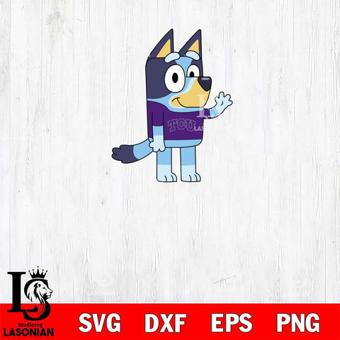 TCU Horned Frogs Bluey 5 Svg Eps Dxf Png File, Digital Download, Instant Download