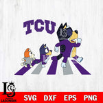 TCU Horned Frogs Bluey 6 Svg Eps Dxf Png File, Digital Download, Instant Download