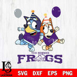 TCU Horned Frogs Bluey & Bingo 2 Svg Eps Dxf Png File, NCAA svg, Digital Download, Instant Download