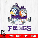 TCU Horned Frogs Bluey & Bingo 8 Svg Eps Dxf Png File, NCAA svg, Digital Download, Instant Download