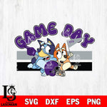 TCU Horned Frogs Game Day Bluey Svg Eps Dxf Png File, Digital Download, Instant Download