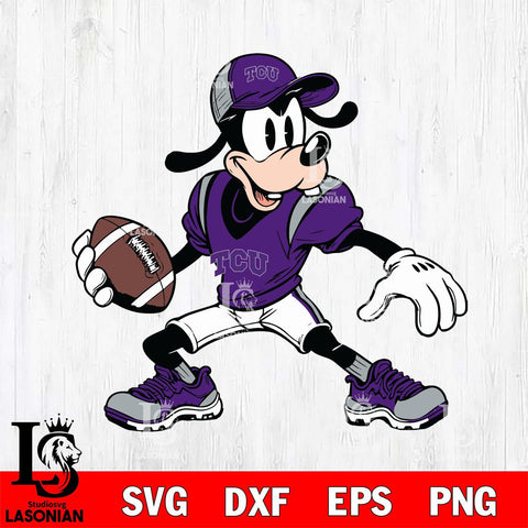 TCU Horned Frogs Goofy Svg Eps Dxf Png File, NCAA svg, Digital Download, Instant Download