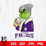 TCU Horned Frogs Grinch Bougie Football Svg Eps Dxf Png File, Digital Download, Instant Download