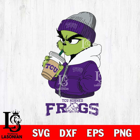 TCU Horned Frogs Grinch Bougie Sport Svg Eps Dxf Png File, Digital Download, Instant Download