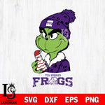 TCU Horned Frogs Grinch Tree Cake Svg Eps Dxf Png File, Digital Download, Instant Download