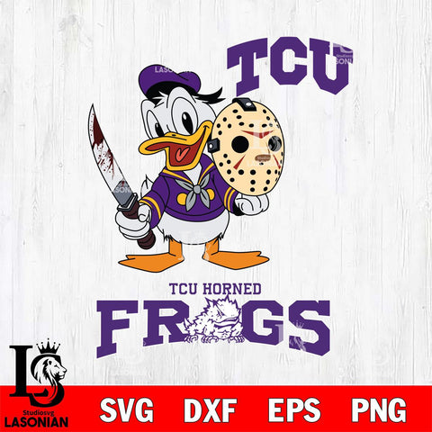 TCU Horned Frogs Jason Voorhees 12 Svg Eps Dxf Png File, Digital Download