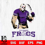 TCU Horned Frogs Jason Voorhees Svg Eps Dxf Png File, Digital Download