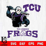 TCU Horned Frogs Jason Voorhees 5 Svg Eps Dxf Png File, Digital Download