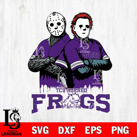 TCU Horned Frogs Jason Voorhees 8 Svg Eps Dxf Png File, Digital Download