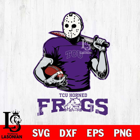 TCU Horned Frogs Jason Voorhees 9 Svg Eps Dxf Png File, Digital Download