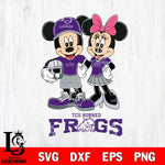 TCU Horned Frogs Mickey Minnie Mouse Helmet Svg Eps Dxf Png File, NCAA svg , File Cut , Digital Download , Instant Download, Cut Svg Files