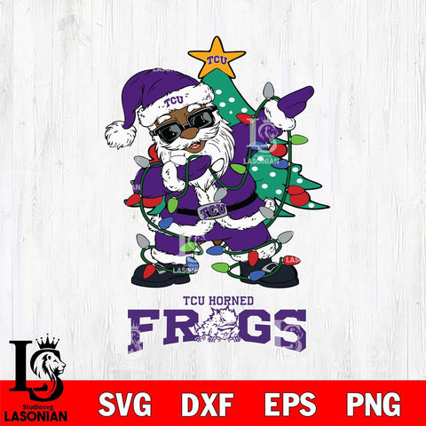 TCU Horned Frogs Santa Claus Ugly Christmas Svg dxf eps png pdf file,NCAA svg,Digital Download,Cricut file