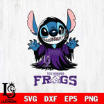 TCU Horned Frogs Stitch Ghost Svg Eps Dxf Png File, NCAA svg, Digital Download, Instant Download