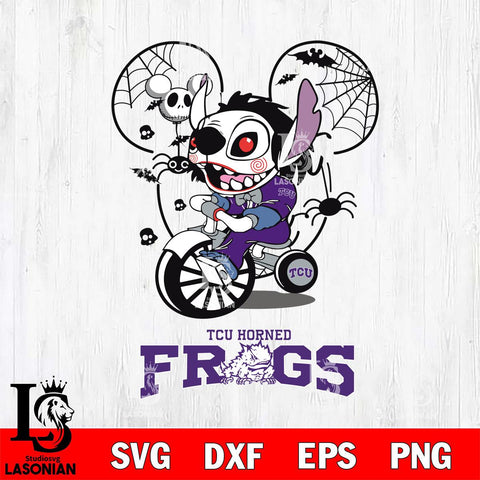 TCU Horned Frogs Stitch Jigsaws Halloween Svg Eps Dxf Png File, Digital Download, Instant Download