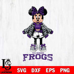 TCU Horned Frogs Style Minnie Disney Svg Eps Dxf Png File, Digital Download, Instant Download