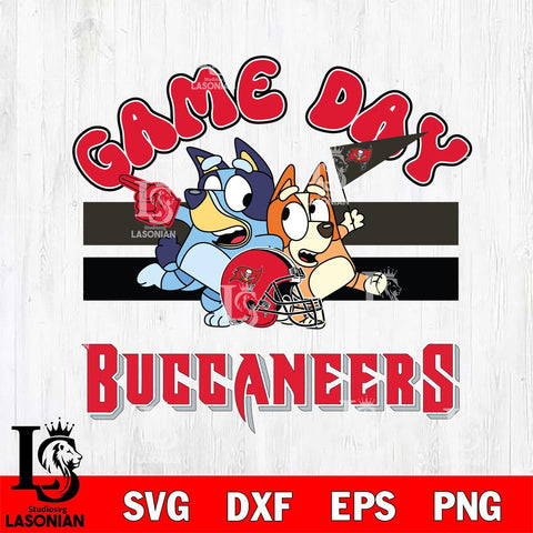 Tampa Bay Buccaneers Bluey & Bingo 9 Svg Eps Dxf Png File, NFL svg, Digital Download, Instant Download