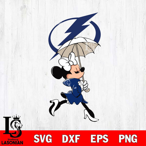 Tampa Bay Lightning Fancy Minnie Svg Eps Dxf Png File, Digital Download, Instant Download