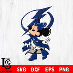 Tampa Bay Lightning Glamorous Minnie Svg Eps Dxf Png File, Digital Download, Instant Download