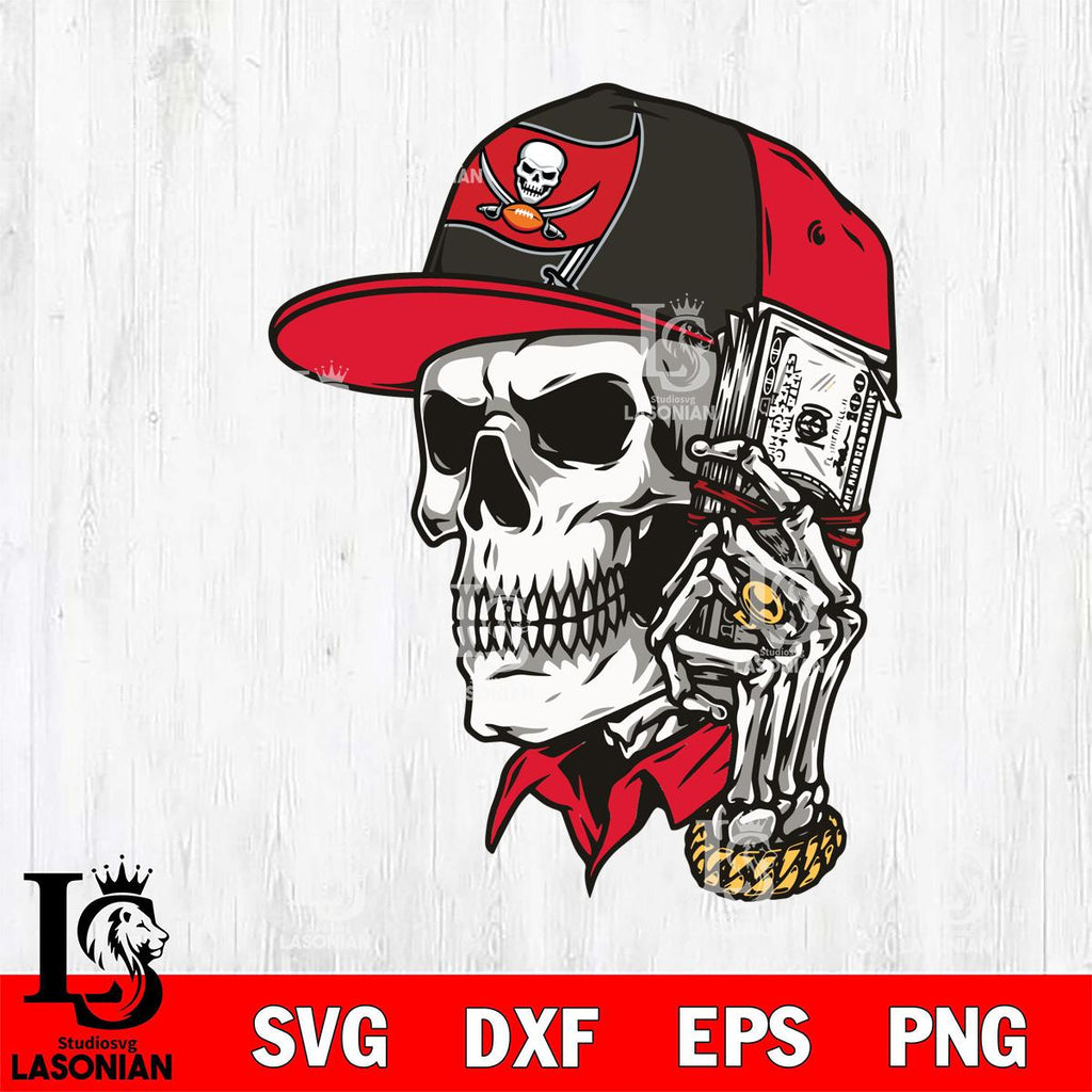 Tampa Bay Buccaneers Badass Man Skull SVG – lasoniansvg