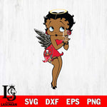 Tampa Bay Buccaneers Betty Boop Angel SVG Svg Eps Dxf Png File, Digital Download, Instant Download