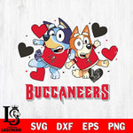 Tampa Bay Buccaneers Bluey & Bingo 10 Svg Eps Dxf Png File, NFL svg, Digital Download, Instant Download