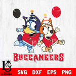 Tampa Bay Buccaneers Bluey & Bingo 2 Svg Eps Dxf Png File, NFL svg, Digital Download, Instant Download