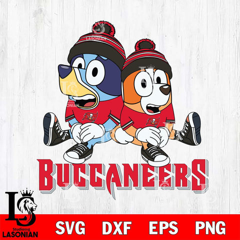 Tampa Bay Buccaneers Bluey & Bingo 8 Svg Eps Dxf Png File, NFL svg, Digital Download, Instant Download