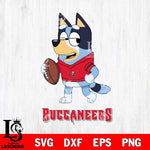 Tampa Bay Buccaneers Bluey Football Sport Svg Eps Dxf Png File, Digital Download ,Instant Download, Cricut File