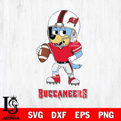 Tampa Bay Buccaneers Bluey rugby Svg Eps Dxf Png File, Digital Download ,Instant Download, Cricut File