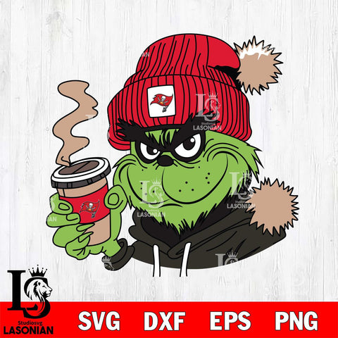 Tampa Bay Buccaneers Boujee Grinch 4 Svg Eps Dxf Png File, Digital Download, Instant Download