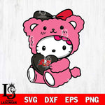 Tampa Bay Buccaneers Cute Hello Kitty 3 Svg Eps Dxf Png File, Digital Download, Instant Download