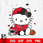 Tampa Bay Buccaneers Cute Hello Kitty Football Svg Eps Dxf Png File, NFL svg, Digital Download, Instant Download