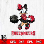 Tampa Bay Buccaneers Daisy Duck Cheerleader Disney, Svg Eps Dxf Png File, Digital Download