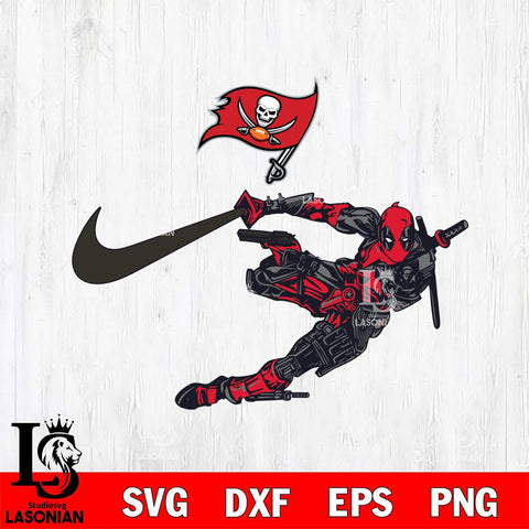 Tampa Bay Buccaneers Deadpool Nike Svg Eps Dxf Png File, Digital Download, Instant Download