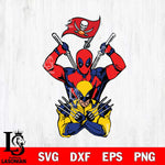 Tampa Bay Buccaneers Deadpool Wolverine 2 Svg Eps Dxf Png File, Digital Download, Instant Download