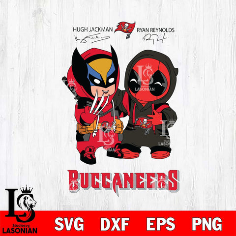 Tampa Bay Buccaneers Deadpool X Wolverine Funny Svg Eps Dxf Png File, Digital Download, Instant Download