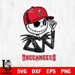 Tampa Bay Buccaneers Jack Skellington 3 Halloween Svg Eps Dxf Png File, Digital Download, Instant Download