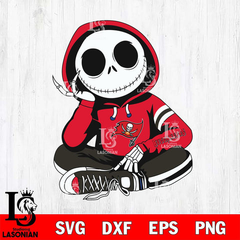 Tampa Bay Buccaneers Jack Skellington halloween Svg Eps Dxf Png File, Digital Download, Instant Download