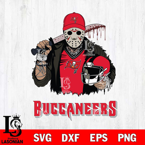 Tampa Bay Buccaneers Jason Voorhees 2 Svg Eps Dxf Png File, Digital Download