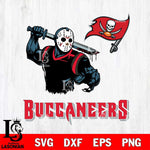 Tampa Bay Buccaneers Jason Voorhees 5 Svg Eps Dxf Png File, Digital Download