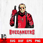 Tampa Bay Buccaneers Jason Voorhees 6 Svg Eps Dxf Png File, Digital Download