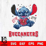 Tampa Bay Buccaneers Love Stitch, Svg Eps Dxf Png File, Digital Download