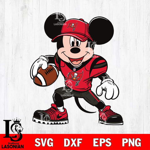 Tampa Bay Buccaneers Mickey Mouse Svg Eps Dxf Png File, Digital Download, Instant Download