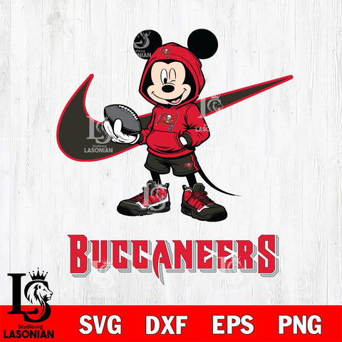 Tampa Bay Buccaneers Mikey Mouse Disney NIKE, Svg Eps Dxf Png File, Digital Download