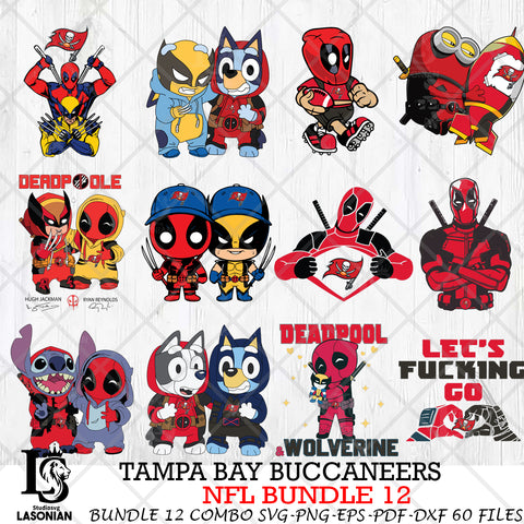 Tampa Bay Buccaneers NFL Bundle 12 Svg Eps Dxf Png File, Digital Download, Instant Download