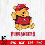 Tampa Bay Buccaneers Pooh Bear Disney, Svg Eps Dxf Png File, Digital Download