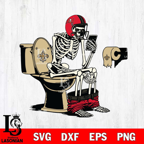 Tampa Bay Buccaneers Shit On New Orleans Saints Svg Eps Dxf Png File, Digital Download, Instant Download