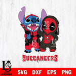 Tampa Bay Buccaneers Stitch And Deadpool Cute Svg Eps Dxf Png File, Digital Download, Instant Download