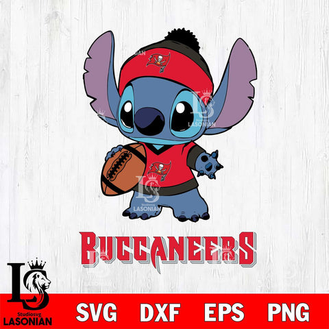 Tampa Bay Buccaneers Stitch Disney, Svg Eps Dxf Png File, Digital Download